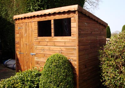pent garden shed