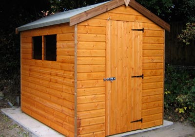 standard apex garden shed