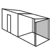 Side Extension > Back covered with full height panel