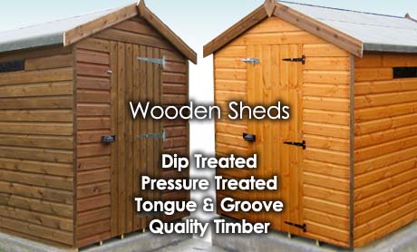 wooden shed banner